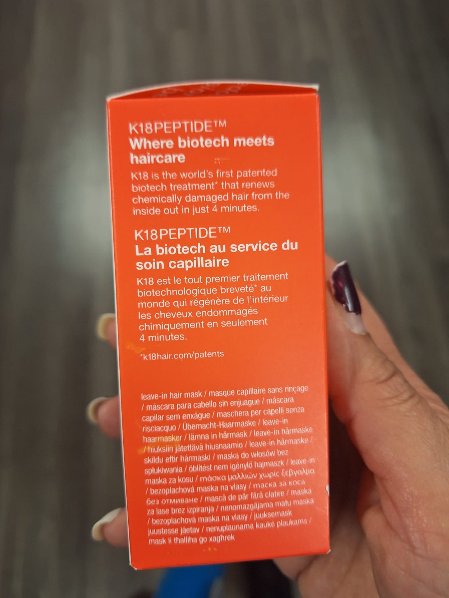 K18 Haircare tratamiento sin enjuaje para usar en casa que renueva el cabello